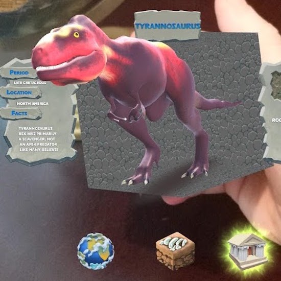 Dino Digger for Merge Cube – Augmented & Virtual Reality